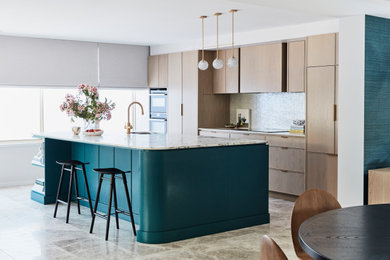 Design ideas for a contemporary kitchen in Sydney.