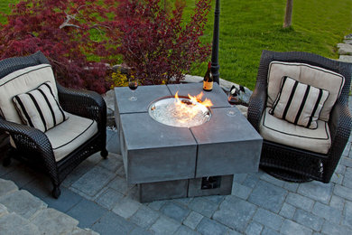 Outdoor Fireplace by Omega Mantels