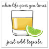 Life Gives You Limes Add Tequila Canvas Wall Art, 20"x20"
