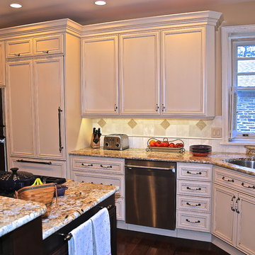 Classic Philadelphia Kitchen Remodel | Elegant Cream Cabinetry & Granite Counter