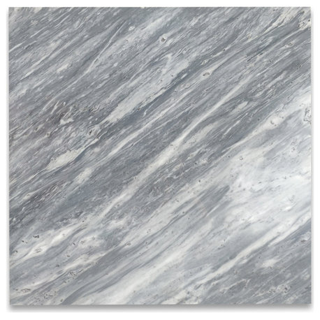 24x24 Italian Bardiglio Gray Marble Wall Floor Honed Matte Tile, 100 sq.ft.