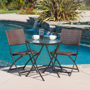 Contemporary Outdoor Patio ft. 3pc Bistro Set