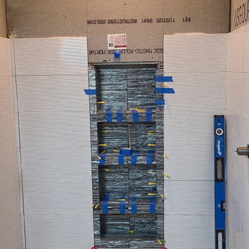 Custom Tile 5x5 shower W/Dual shower heads