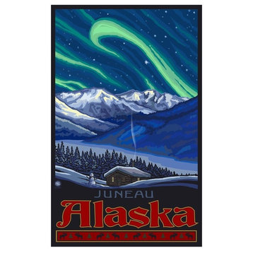 Paul A. Lanquist Juneau Alaska Alaska Northern Lights Art Print, 12"x18"