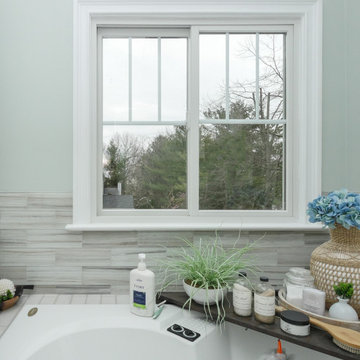 Sliding Window in Chic Bathroom - Renewal by Andersen New Jersey & NYC