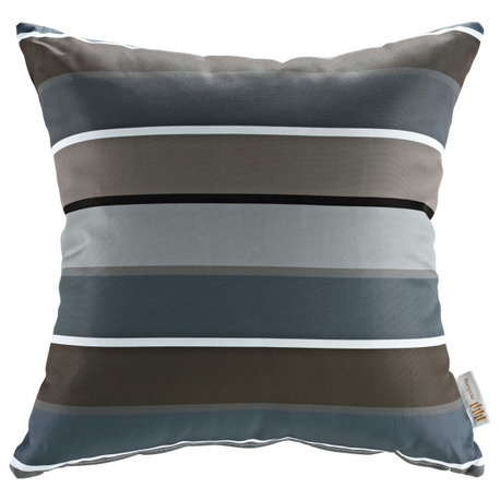 Modway Outdoor Single Pillow, Stripe