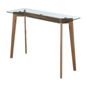 Convenience Concepts Clearview Console Table, Natural