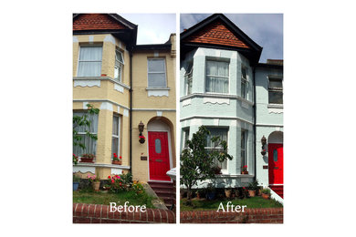 Update your outdoor: Before and After exterior Edwardian house