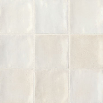 Celine 4" x 4" Glossy Porcelain Floor & Wall Tile, White (50-pack/5.38 sqft.)