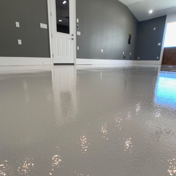 Leander Custom Wood Shop Floor