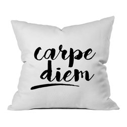 OH, SUSANNAH Carpe Diem Throw Pillow Cover (BLACK) - Products