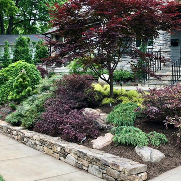 Front slope garden.