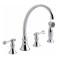 KOHLER - KOHLER K-16109-4A-CP Revival Kitchen Sink Faucet with 9-3/16" Spout - Kitchen Faucets