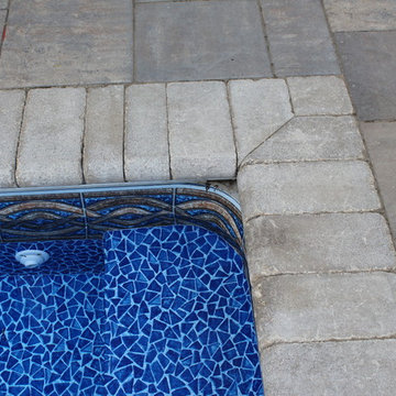 Rectangle Pool with Polymer Walls and a Vinyl Liner + Coverstar Automatic Cover