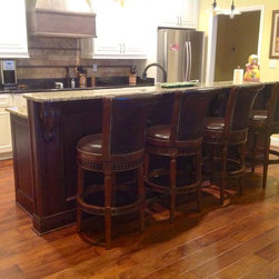 Painted kitchen with Hickory Island - Products