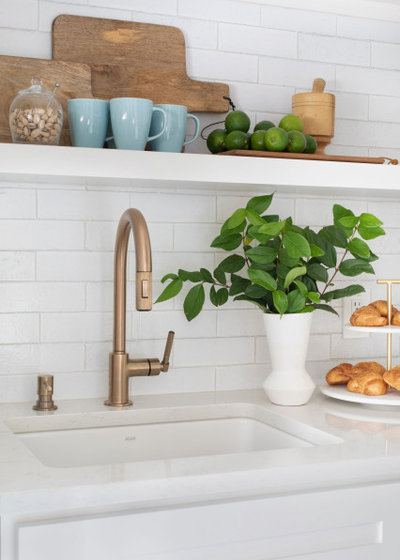 Transitional Kitchen by Ariel Bleich Design