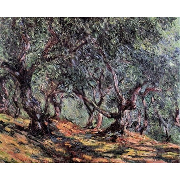 Claude Oscar Monet Olive Trees in Bordighera, 20"x25" Wall Decal