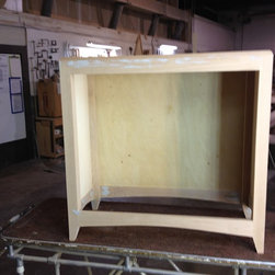 Flame-Grain Walnut Panel Shoe Cabinet - Shoe Storage