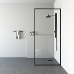 VIGO - VIGO Meridian Fixed Frame Shower, Matte Black, 34" X 74", Clear Glass - VIGO presents the Meridian Fixed Frame Shower Screen. Its clear tempered glass resists scratches and accidental breakage, making the Meridian exceptionally safe. VIGO’s premium 7-layer hardware resists tarnishing, keeping the Meridian shower screen like-new for years to come. The clear glass shower screen with a frame gives the bathroom an open feel while giving a designated shower area in your bathroom. The full-length transparent vertical and bottom seals keep your shower watertight. The included simple instructions allow for an easy DIY-style installation at home.