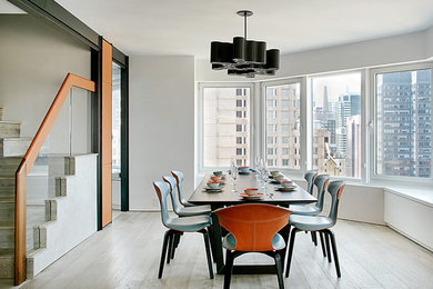 Dining room - contemporary dining room idea in New York