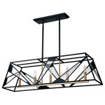 Eglo - Corrietes 5 Light Pendant Matte Black - Eglo's Corrietes Family is artistic in style and character. This 5- Light