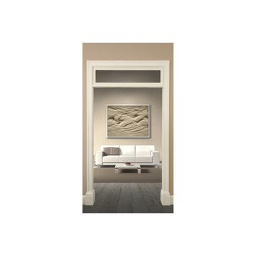 Transom Window Traditional in Family Room