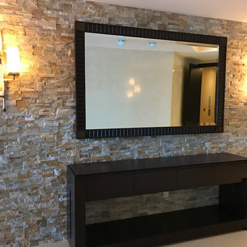 Entry Wall with Gobi Format Natural Stone Panels