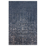 Chandra - Rupec Contemporary Area Rug, Navy and Beige, 7'9"x10'6" - Update the look of your living room, bedroom or entryway with the Rupec Contemporary Area Rug from Chandra. Hand-tufted by skilled artisans and imported from India, this rug features authentic craftsmanship and a beautiful construction with a cotton backing. The rug has a 0.75" pile height and is sure to make an alluring statement in your home.
