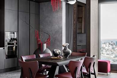 This is an example of a contemporary dining room in Other.