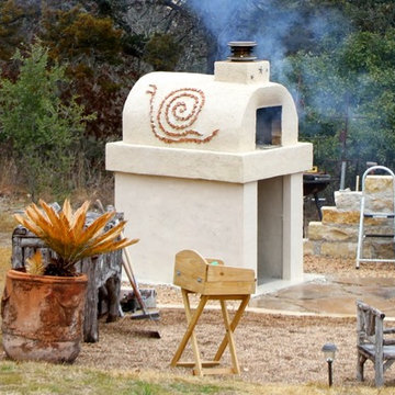 The Molina Family Wood Fired Brick Pizza Oven in Texas