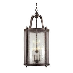 Old Sturbridge Collection Bronze 9-Light Indoor-Outdoor Hanging Lantern - Outdoor Hanging Lights