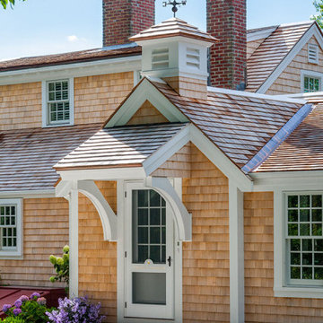 Entry with Whale Weathervane - Cranberry Cottage- Custom Home Renovation - C