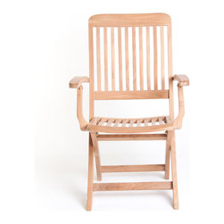 Wintons Teak Brighton Folding Chair - Outdoor Dining Chairs