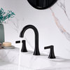 Luxier WSP11-T 2-Handle Widespread Bathroom Faucet with Drain, Oil Rubbed Bronze