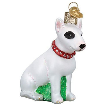 Old World Christmas 12587 Bull Terrier Blown Glass Ornament
