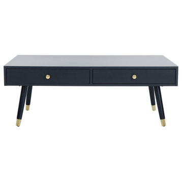 Vincent Gold Cap Coffee Table Navy/ Gold