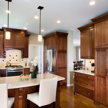 Recessed Stainless Steel Refrigerator
