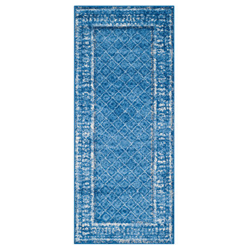 Safavieh Adirondack Collection ADR110 Rug, Light Blue/Dark Blue, 2'6"x6'