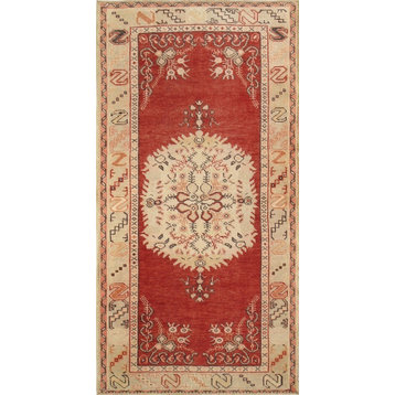 Oushak Collection Hand-Knotted Lamb's Wool Area Rug, 3'4"x6'6"