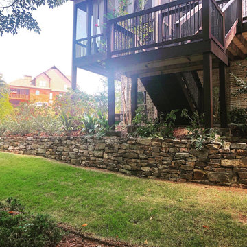 Full Foundation Re-planting and Accent Walls