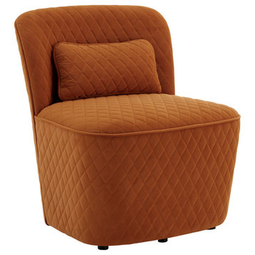 Stevenson Orange Fabric Chair