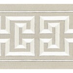 SCALAMANDRE - Imperial Embroidered Tape, Pearl Grey - COTTON / COTTON BLEND