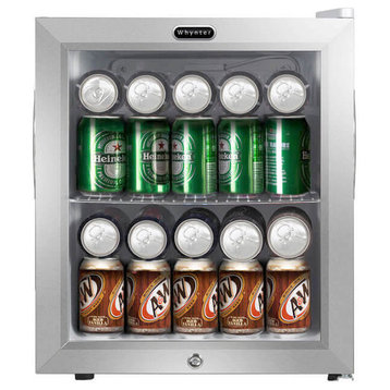 Whynter 62 Can Capacity Stainless Steel Beverage Refrigerator With Lock