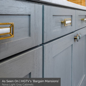 Nova Light Gray Cabinets | Bargain Mansions: Tamara Day Showroom