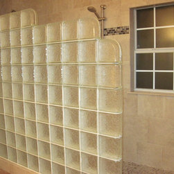 Walk-in Glass Block Shower - Showerheads And Body Sprays