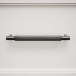 Dali Fluted Matte Black Pull Bar 250mm - Drawer & Cabinet Hardware