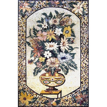 Mosaic Patterns, African Daisy, 31"x47"