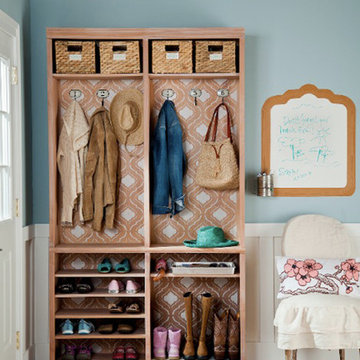 Stenciled Entry Area