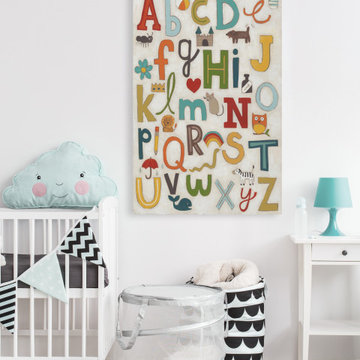 "Alphabet Soup" Painting Print on Wrapped Canvas