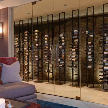Modern Wine Cellar in West Vancouver